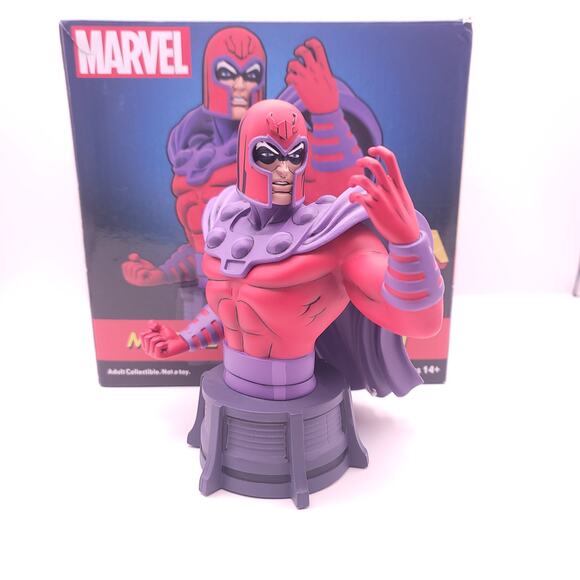 Marvel X Men The Animated Series Magneto Resin Bust Diamond Select Toys - Picture 7 of 10